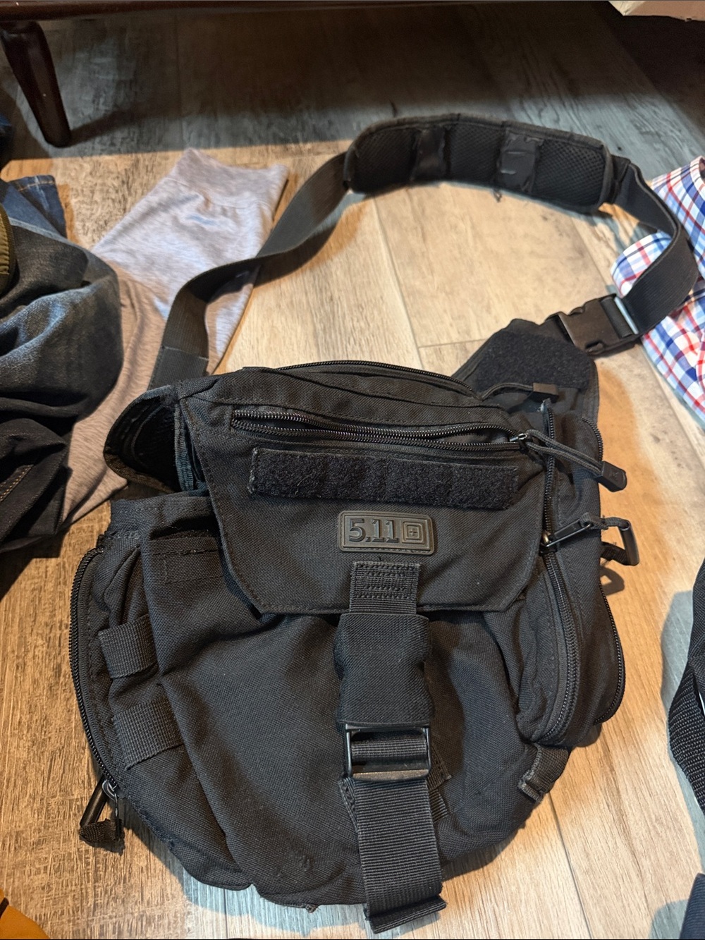 5.11 Tactical Black Men’s Sling Pack with Padded Strap